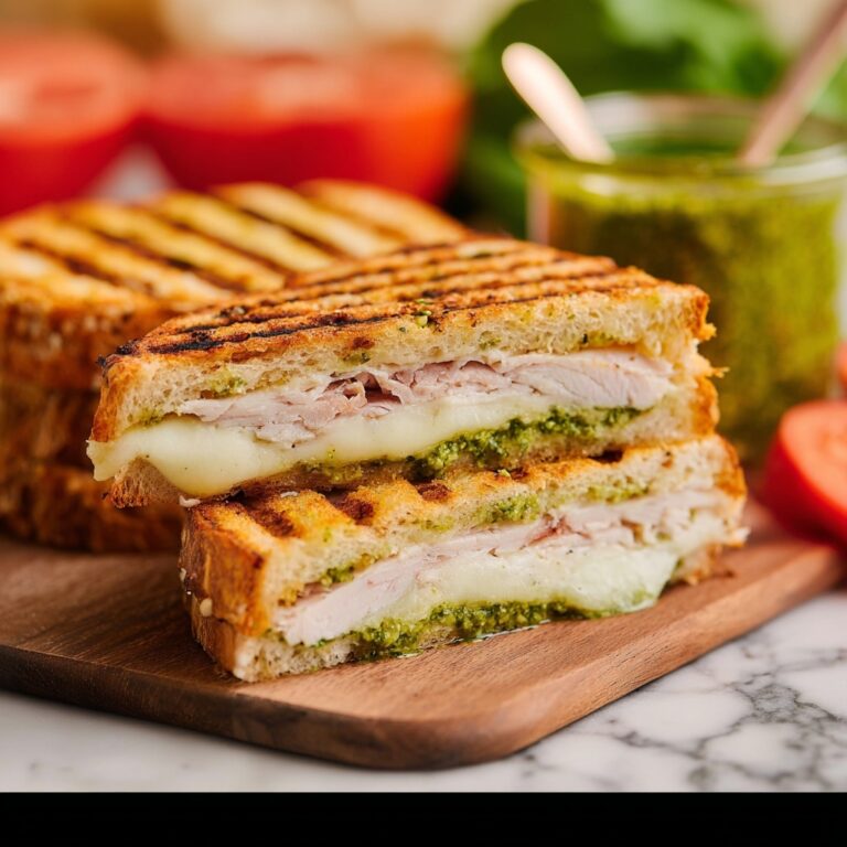 Easy Turkey Basil Pesto Panini Recipe