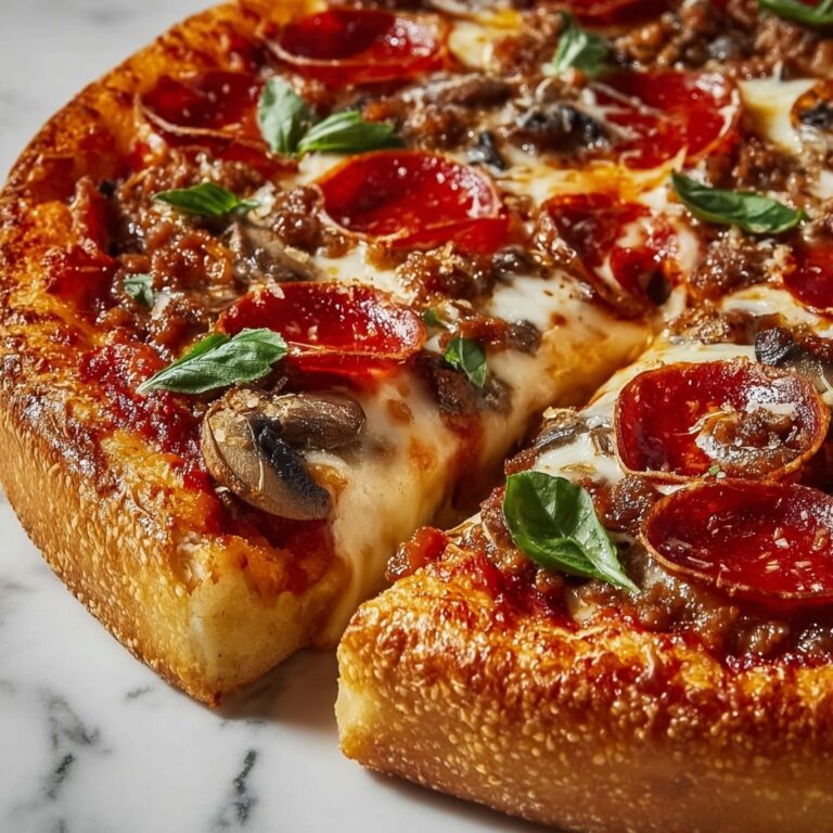 Stuffed Deep Dish Pizza Pie Recipe