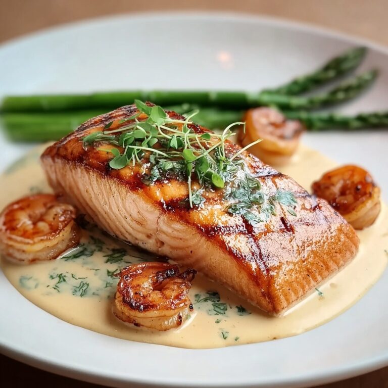 Lemon Garlic Salmon and Shrimp Skillet Recipe