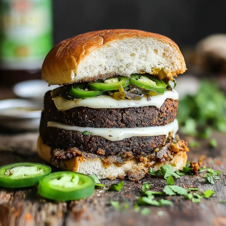 Jalapeno Popper Stuffed Black Bean Burgers Recipe