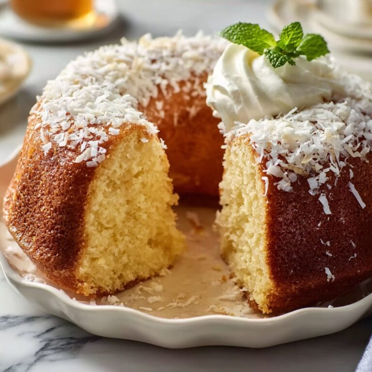 Coconut Cream Cheese Pound Cake Recipe