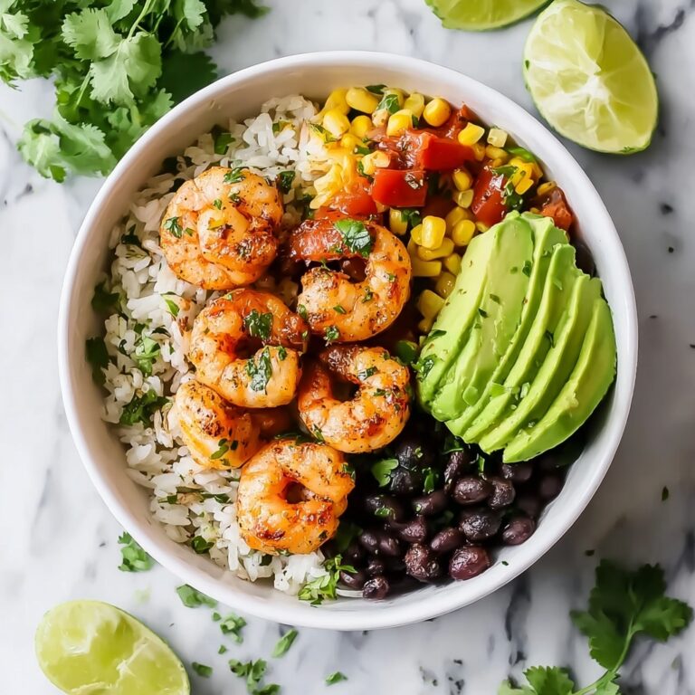 Shrimp Bowl with Cilantro Lime Rice Recipe