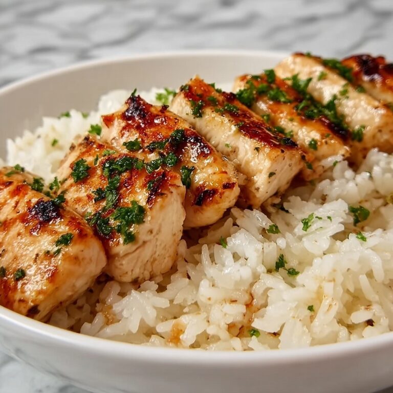 Chicken Scampi with Garlic Parmesan Rice Recipe