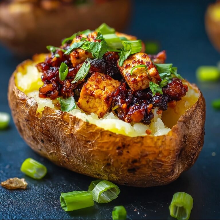 Barbecue Tempeh Stuffed Potatoes Recipe