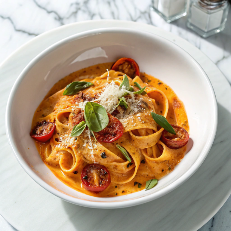 Spicy Tomato Garlic Confit Pasta Recipe