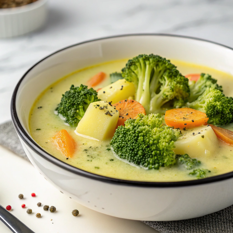 Cheddar Broccoli Potato Soup Recipe