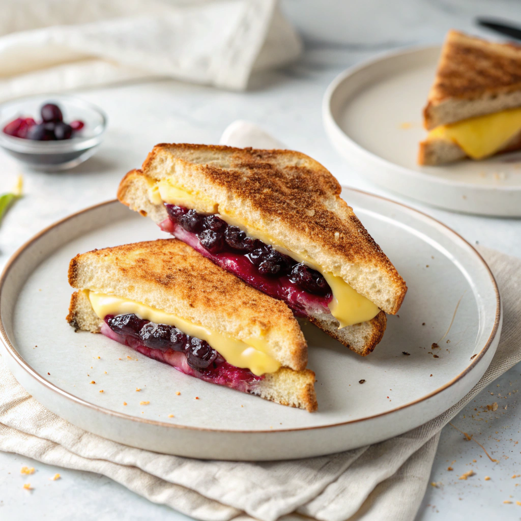 Balsamic Blackberry Bliss Grilled Cheese Recipe - Recipe Image