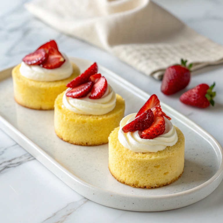 Miniature Baked Cheesecakes with Strawberries Recipe