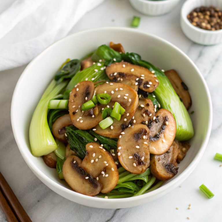 Bok Choy and Mushroom Stir Fry Recipe