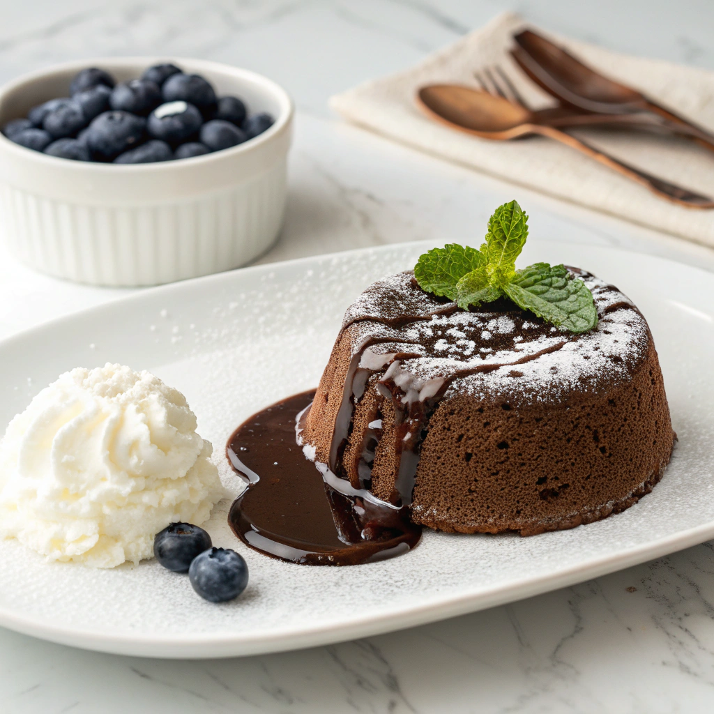 Decadent Air Fryer Chocolate Lava Cakes Recipe - Recipe Image