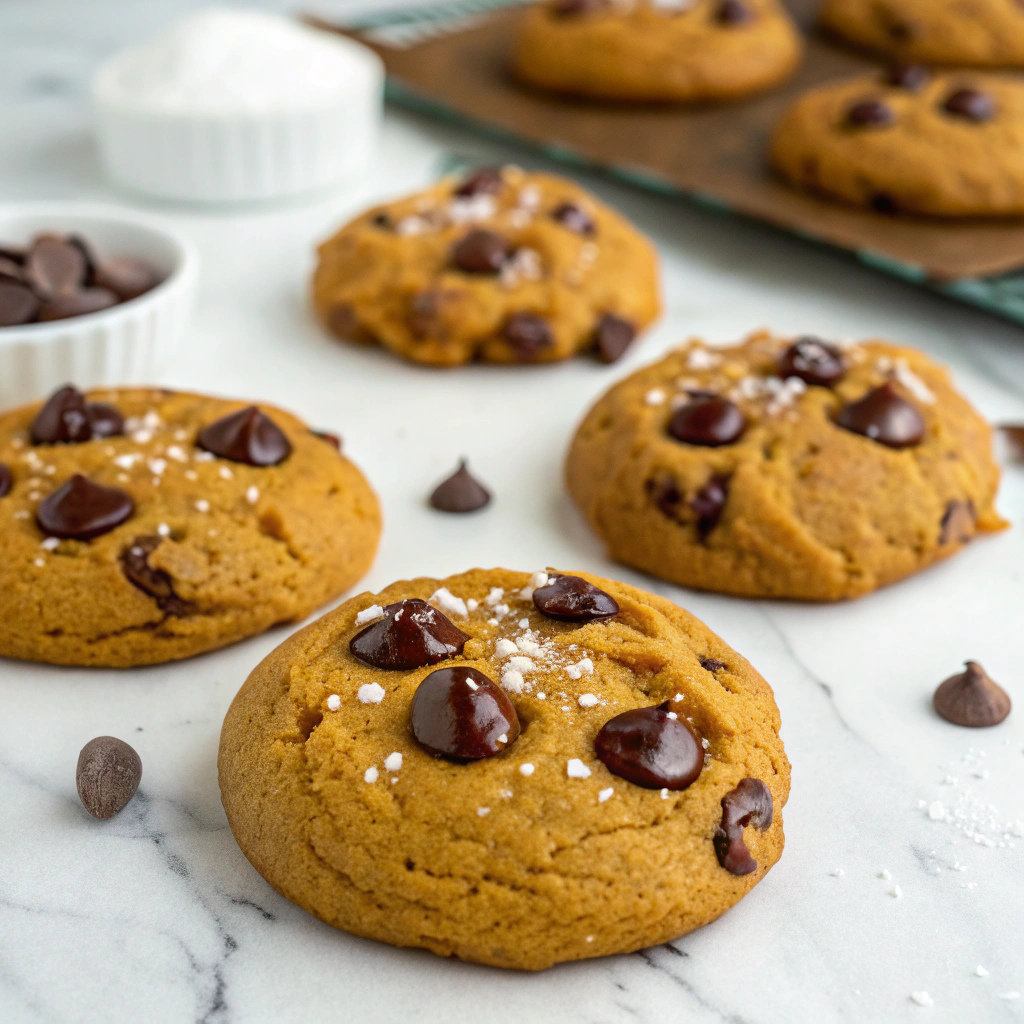 Pumpkin Chocolate Chip Cookies Recipe - Recipe Image