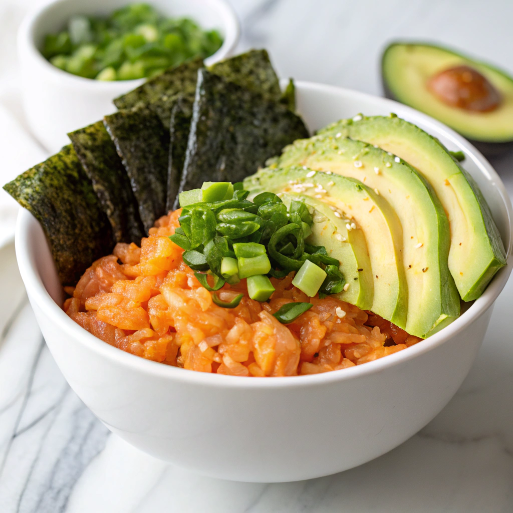 Easy Leftover Salmon Rice Bowl Recipe - Recipe Image