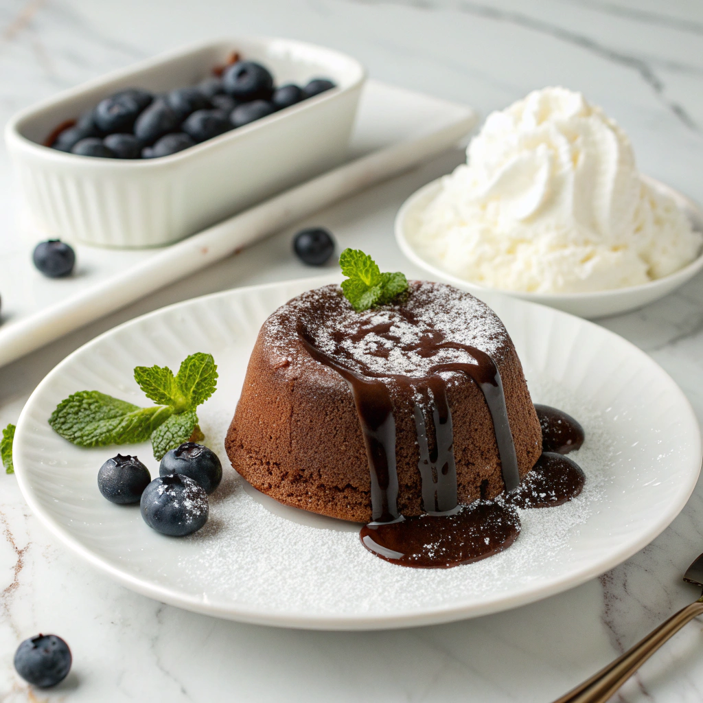 Decadent Air Fryer Chocolate Lava Cakes Recipe - Recipe Image