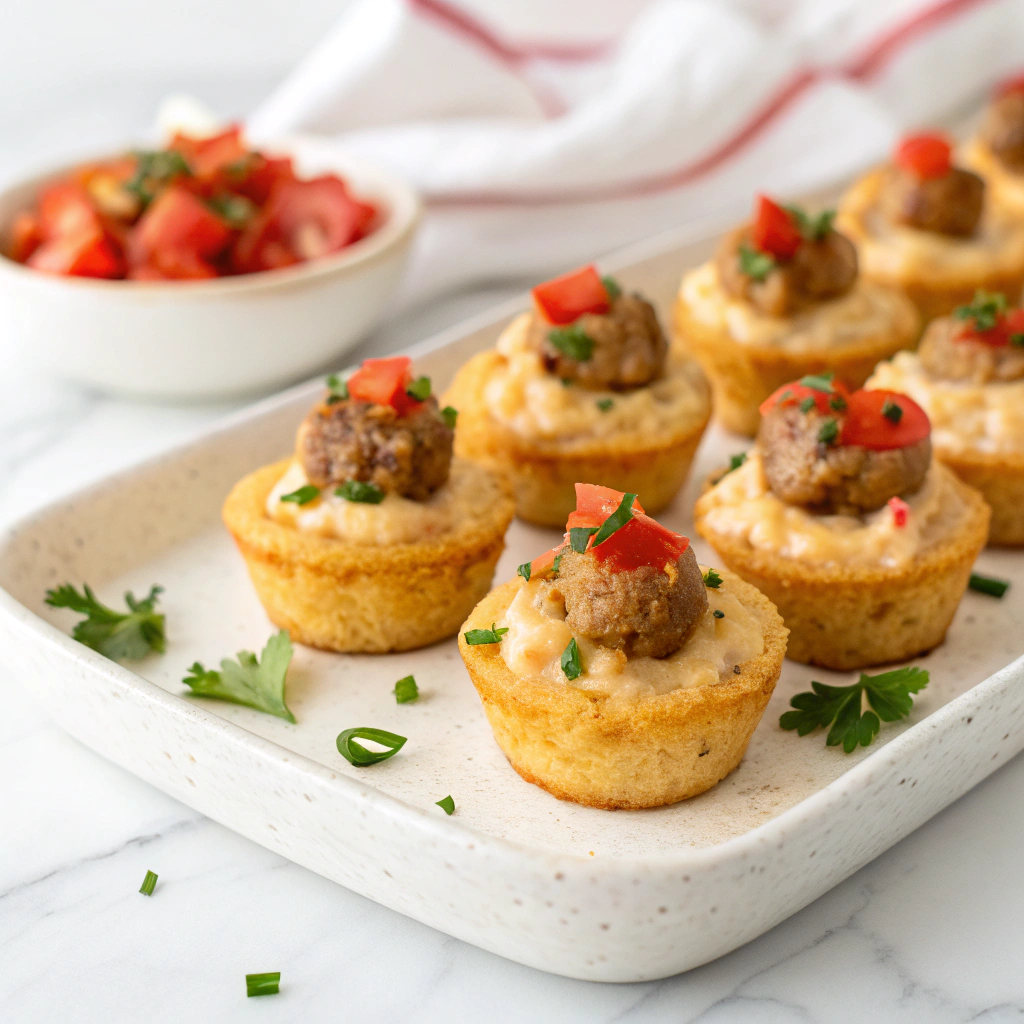 Rotel Spiced Sausage and Cream Cheese Bites Recipe - Recipe Image