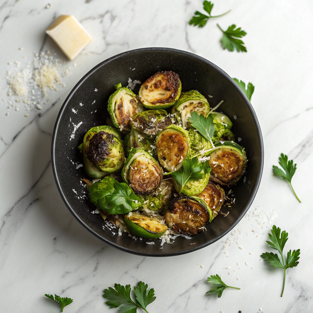 Parmesan Brussels Sprouts: The Ultimate Guide to Crispy Perfection Recipe - Recipe Image