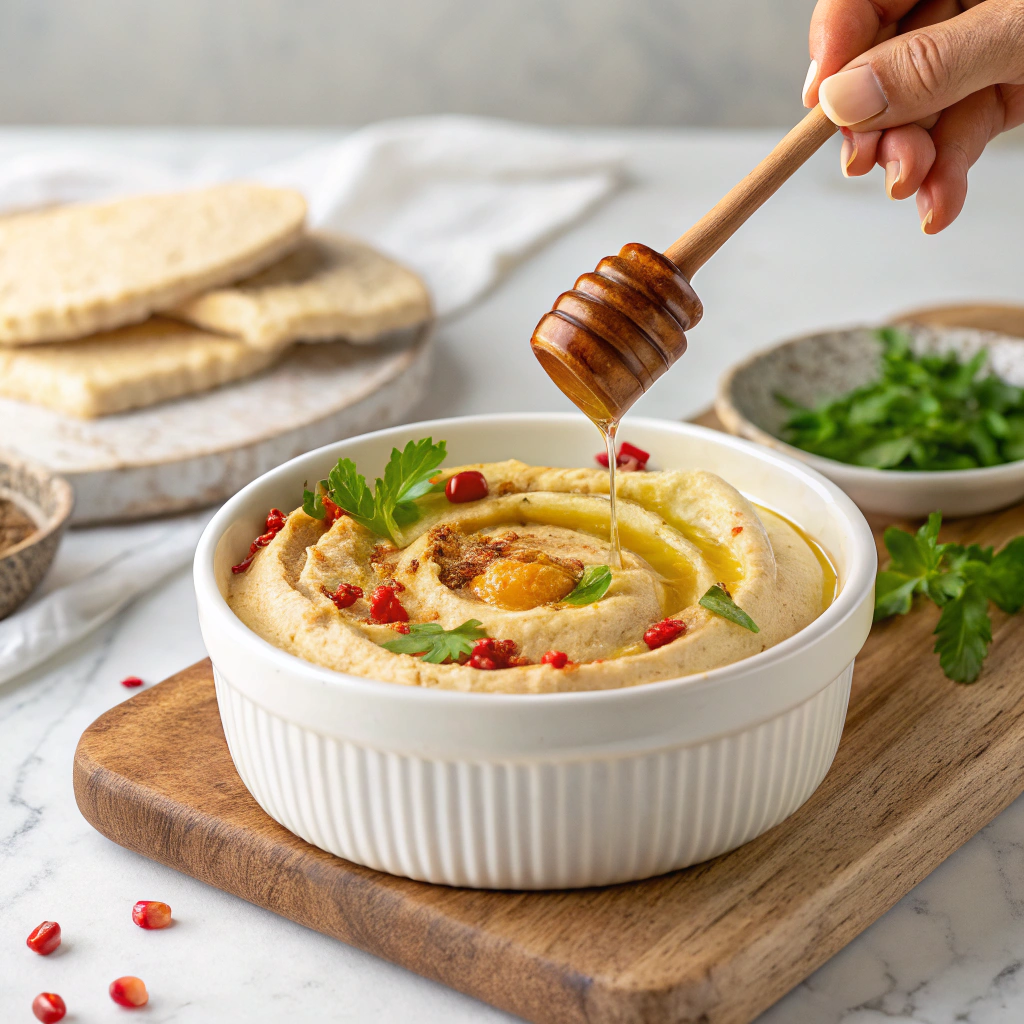 Hot Honey Cream Cheese Dip Recipe - Recipe Image