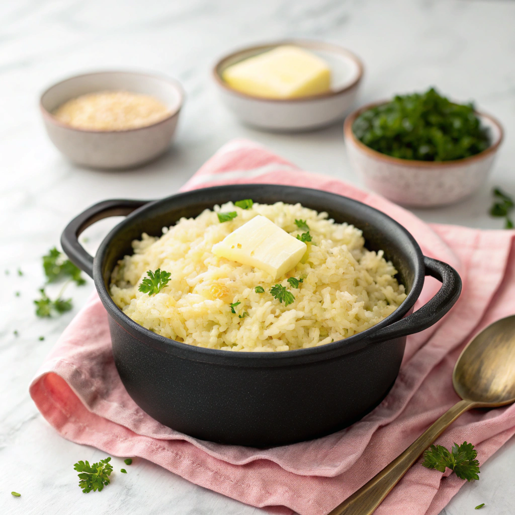 Garlic Butter Rice Recipe - Recipe Image