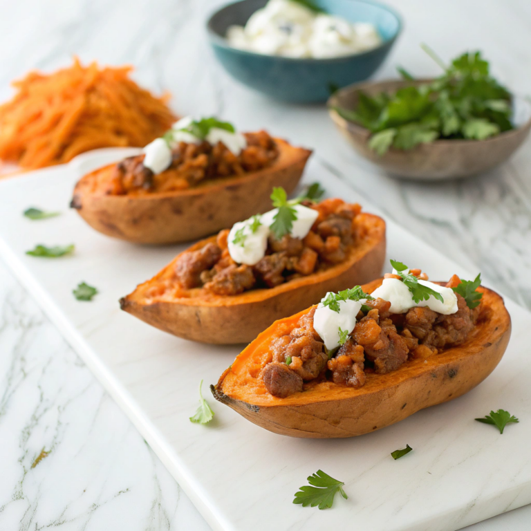Turkey Taco Stuffed Sweet Potatoes Recipe