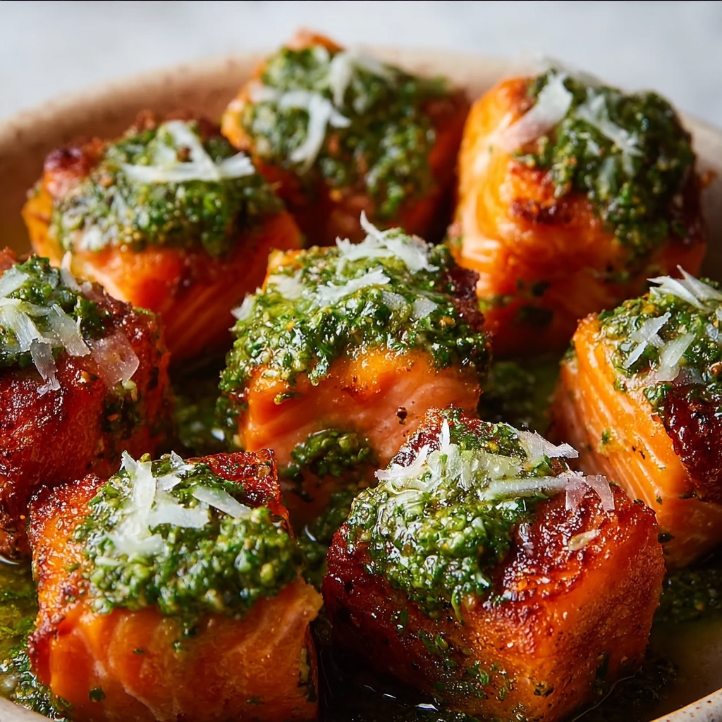 Pesto Salmon Bites Recipe - Recipe Image