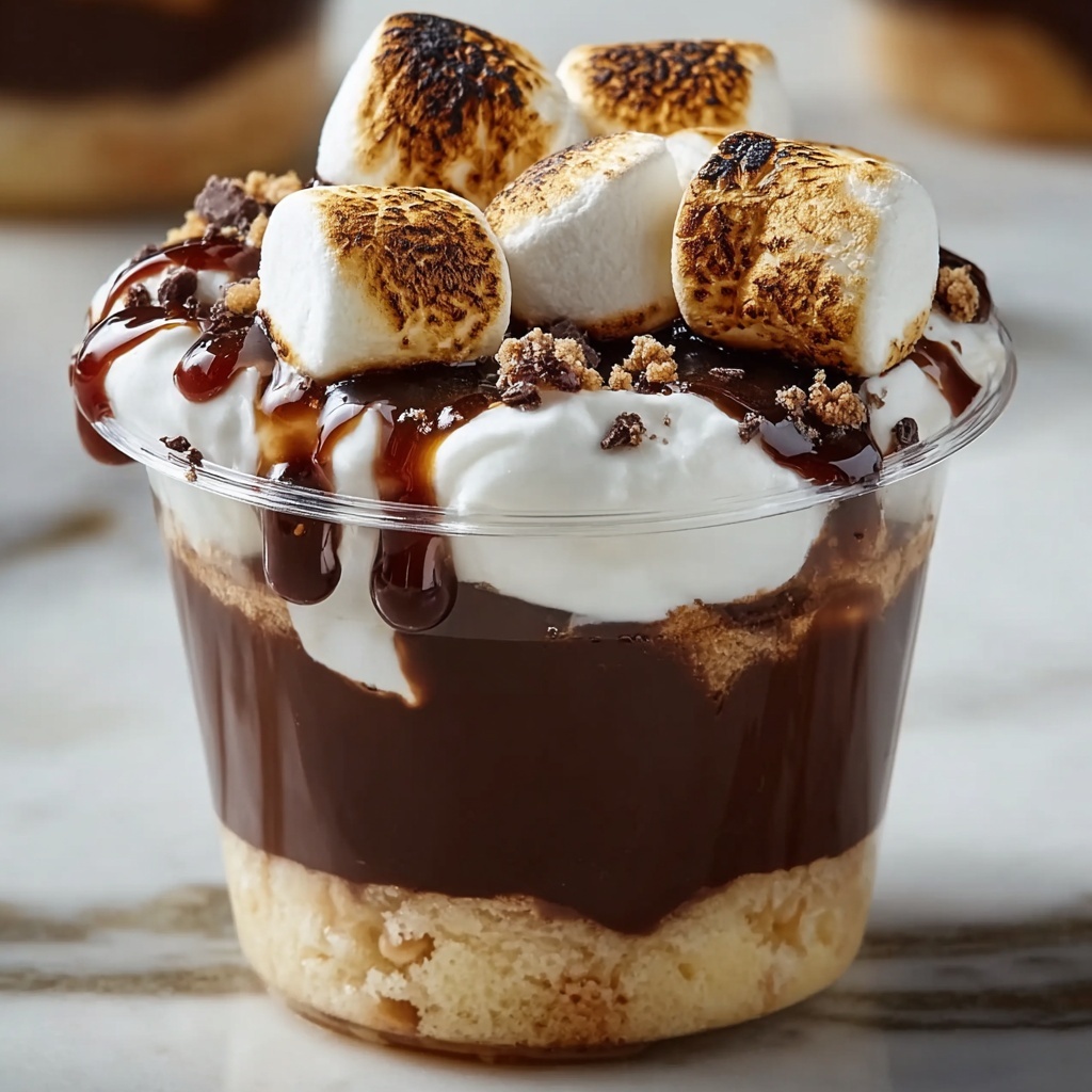 S'mores Pudding Cups Recipe - Recipe Image