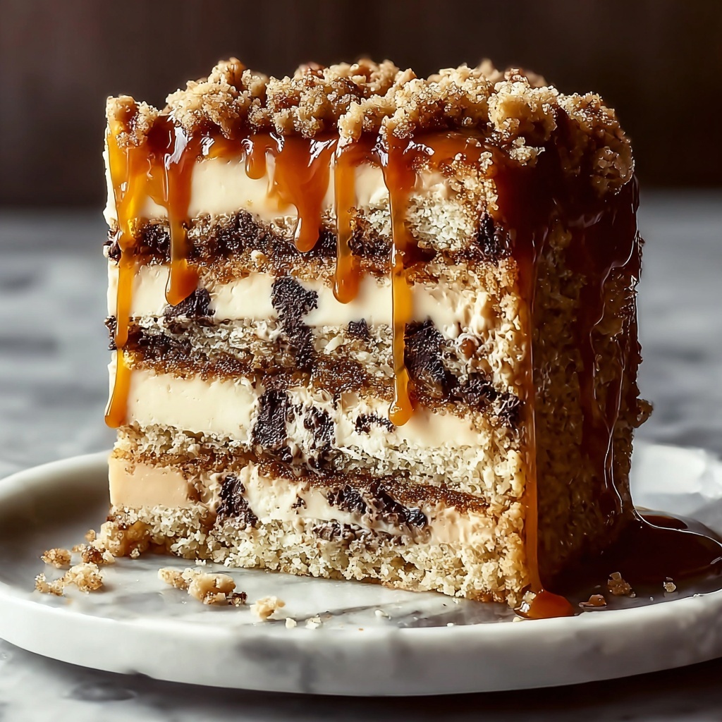 Caramel Toffee Crunch Cake Recipe - Recipe Image
