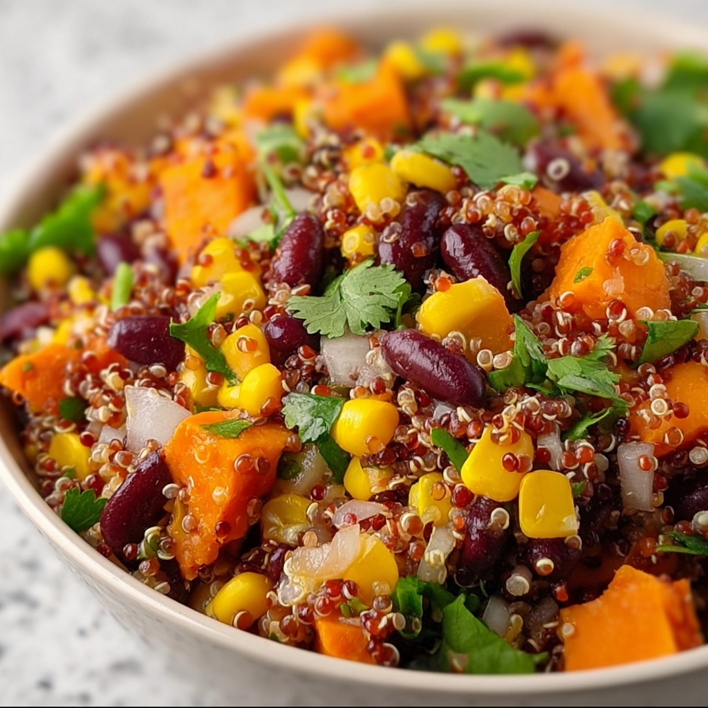 Roasted Sweet Potato Black Bean Quinoa Salad Recipe - Recipe Image
