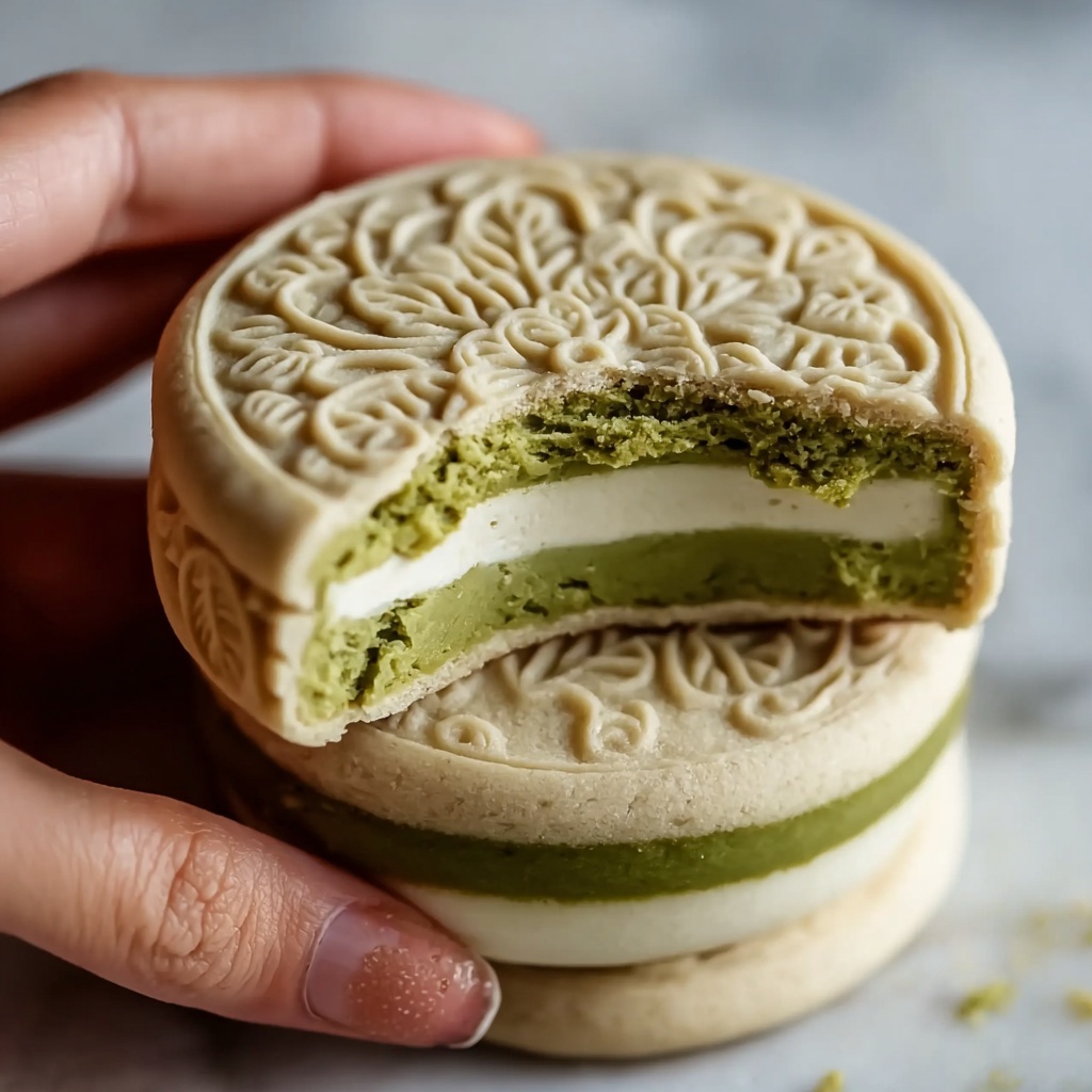 Pistachio Latte Sandwich Cookies Recipe - Recipe Image