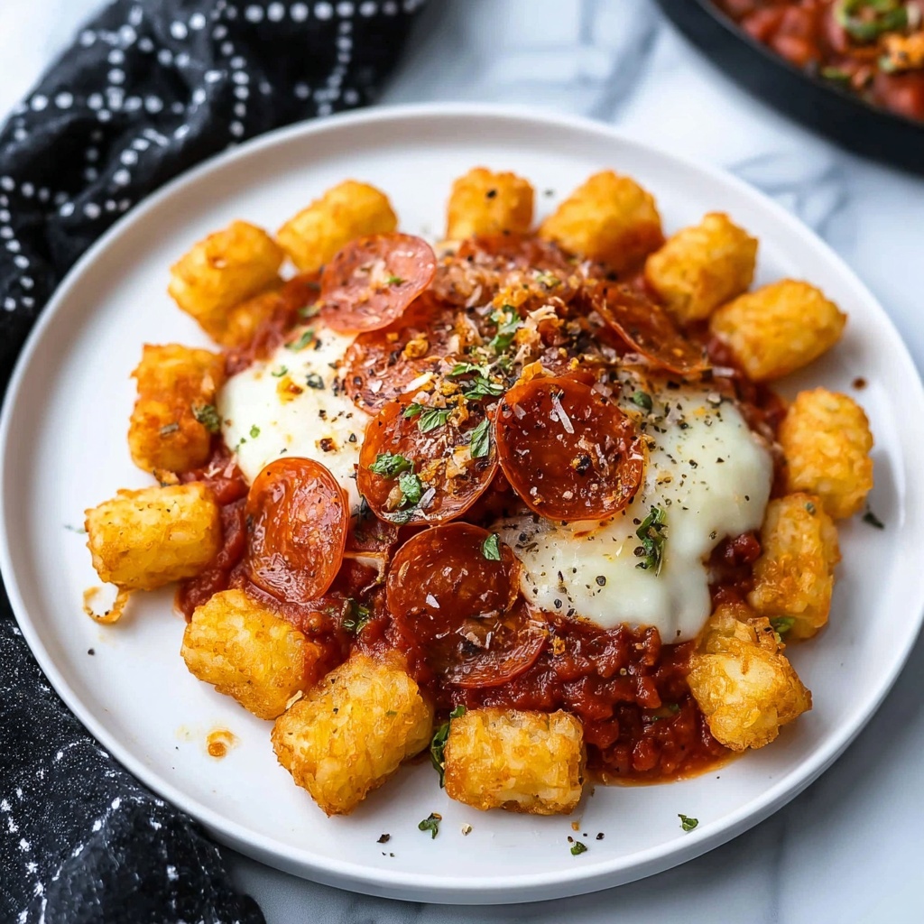 Pepperoni Pizza Totchos Recipe - Recipe Image