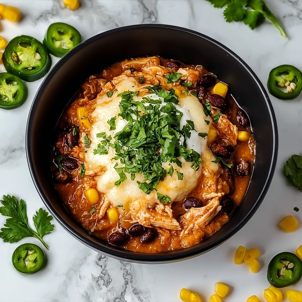 Hearty Crockpot Chicken Enchilada Casserole Recipe - Recipe Image