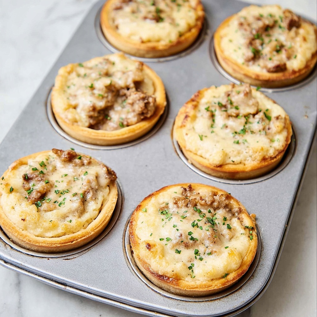 Sausage Gravy Stuffed Biscuits Recipe - Recipe Image