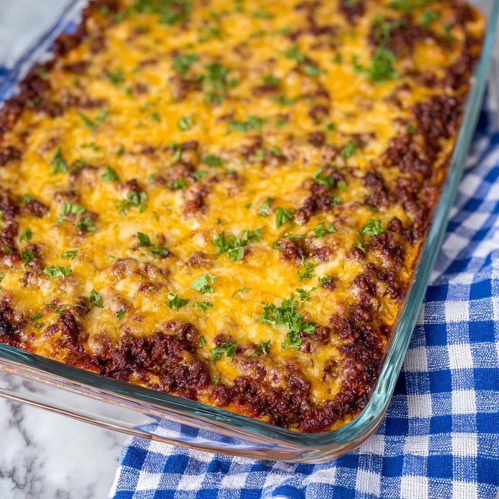 BBQ Beef Cornbread Casserole Recipe - Recipe Image