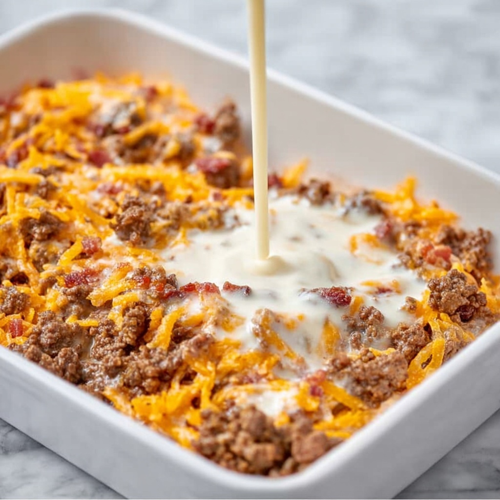 Keto Bacon Cheeseburger Casserole Recipe - Recipe Image