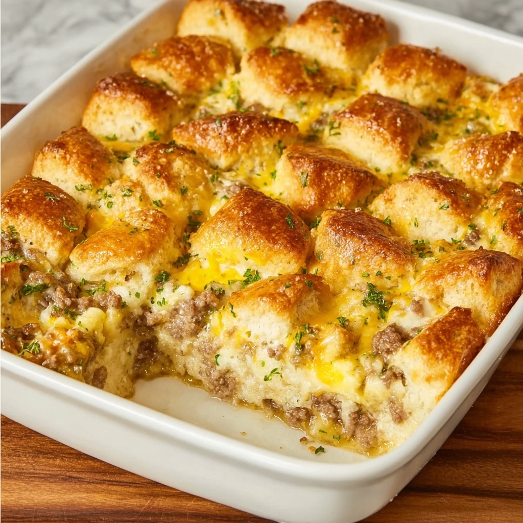 Biscuits & Sausage Gravy Bubble Up Recipe - Recipe Image