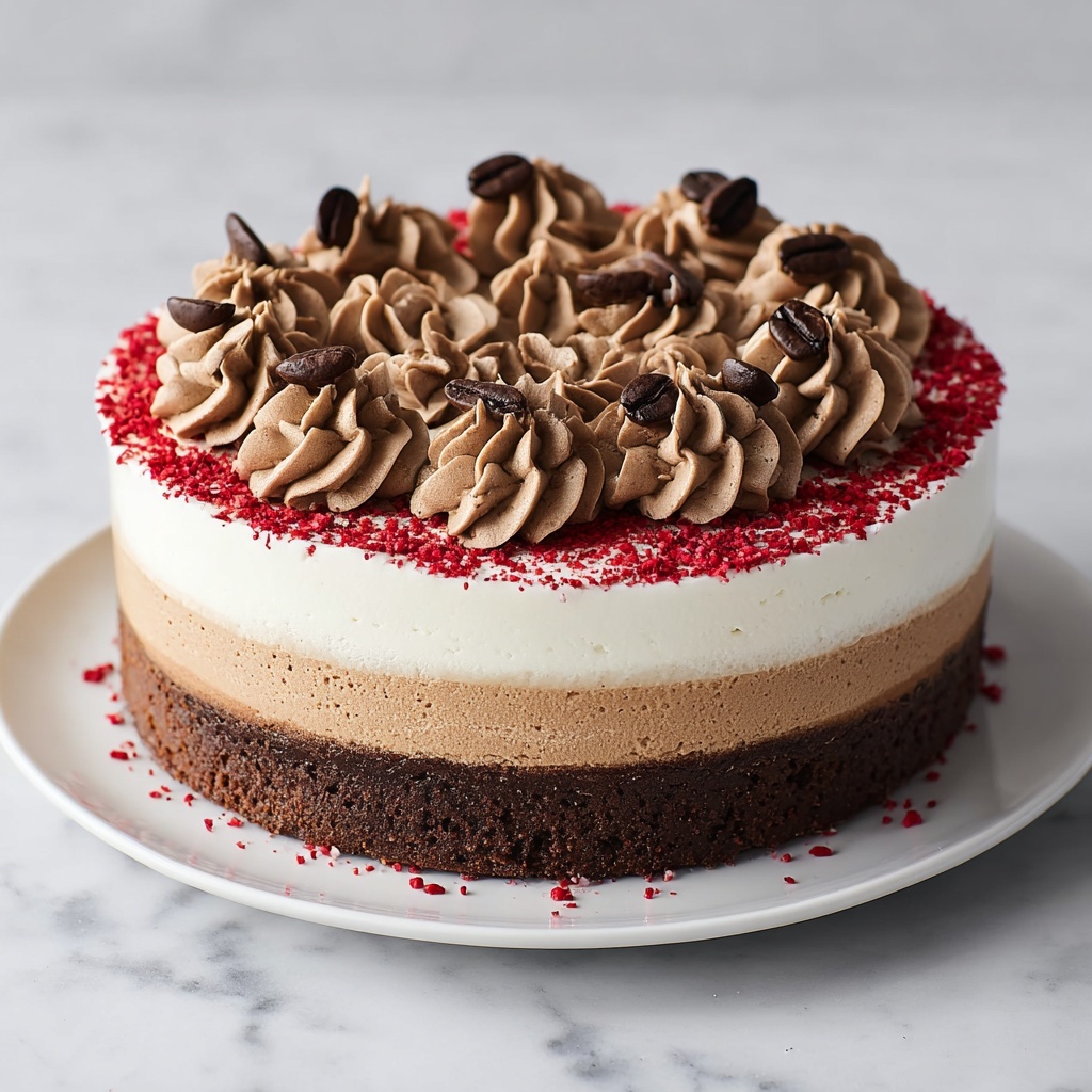 Vegan Mocha Cheesecake (No-Bake) Recipe - Recipe Image