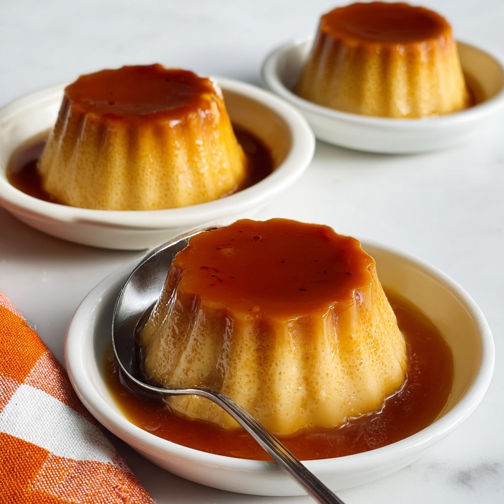 Vegan Pumpkin Flan with Caramel Sauce Recipe - Recipe Image