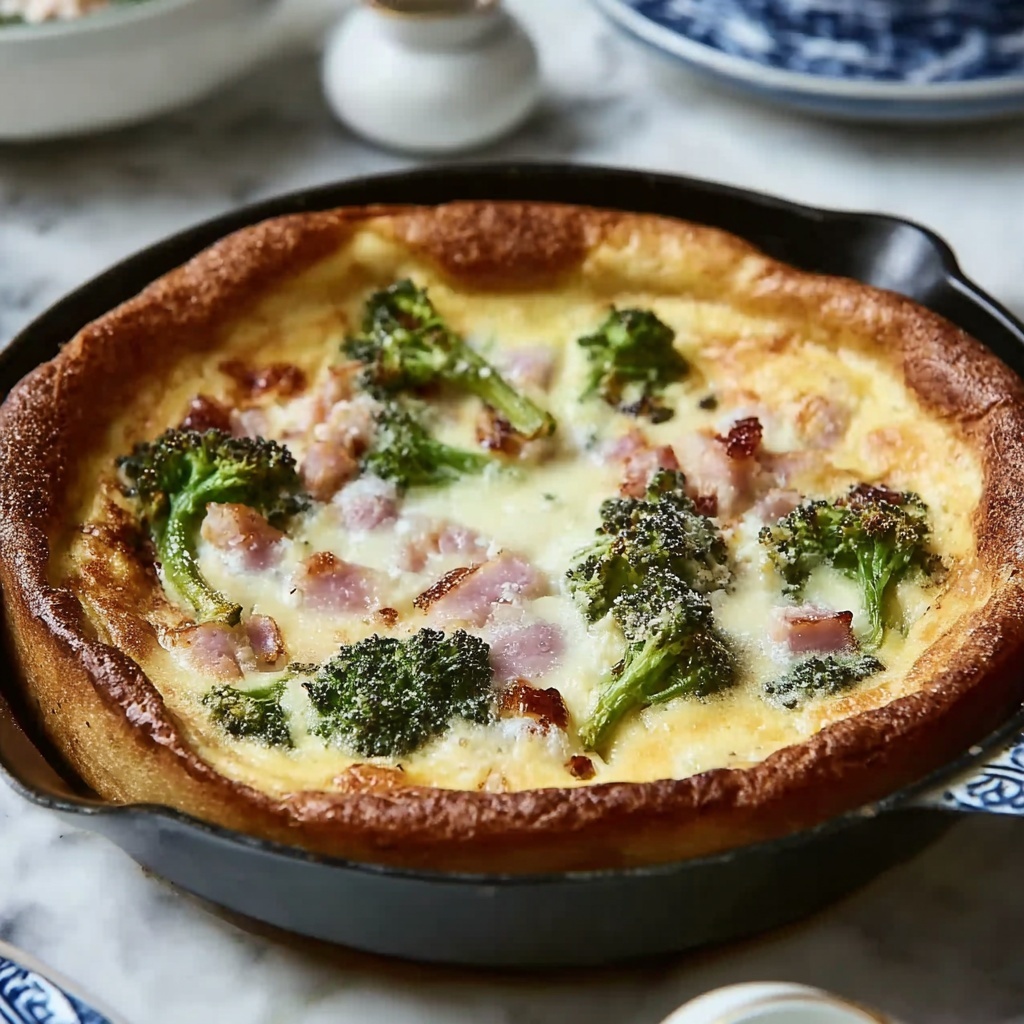 Broccolini Frittata with Bacon and Parmesan Recipe - Recipe Image