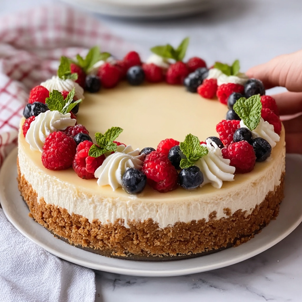 The Best Easy Cheesecake Recipe - Recipe Image