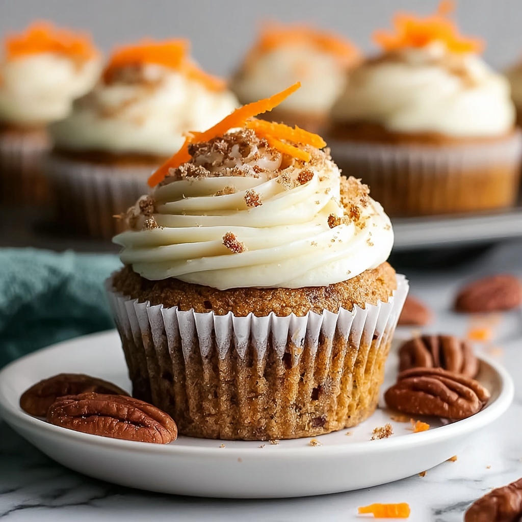 Easy Carrot Cake Cupcakes Recipe - Recipe Image