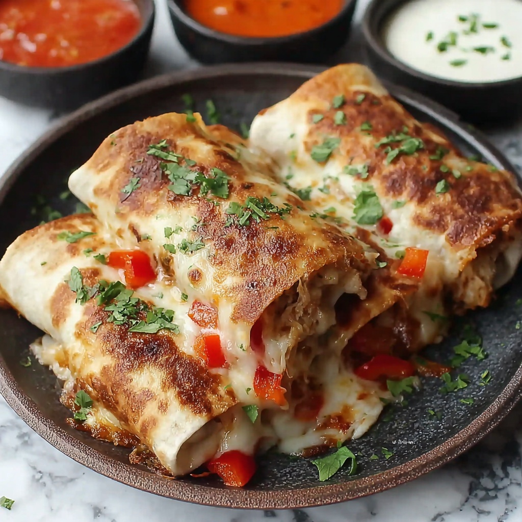 Baked Chicken Chimichangas: Easy and Delicious Recipe - Recipe Image