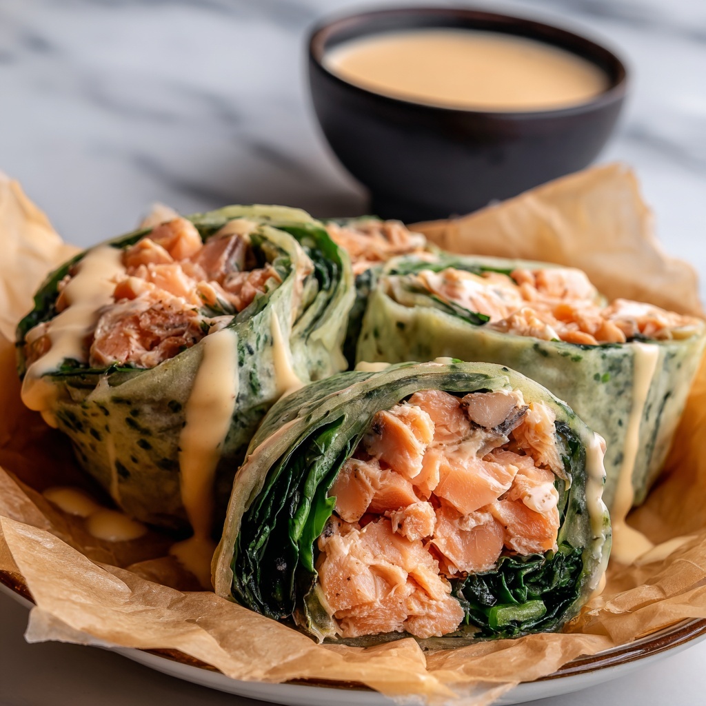 Blackened Salmon Caesar Wraps Recipe - Recipe Image