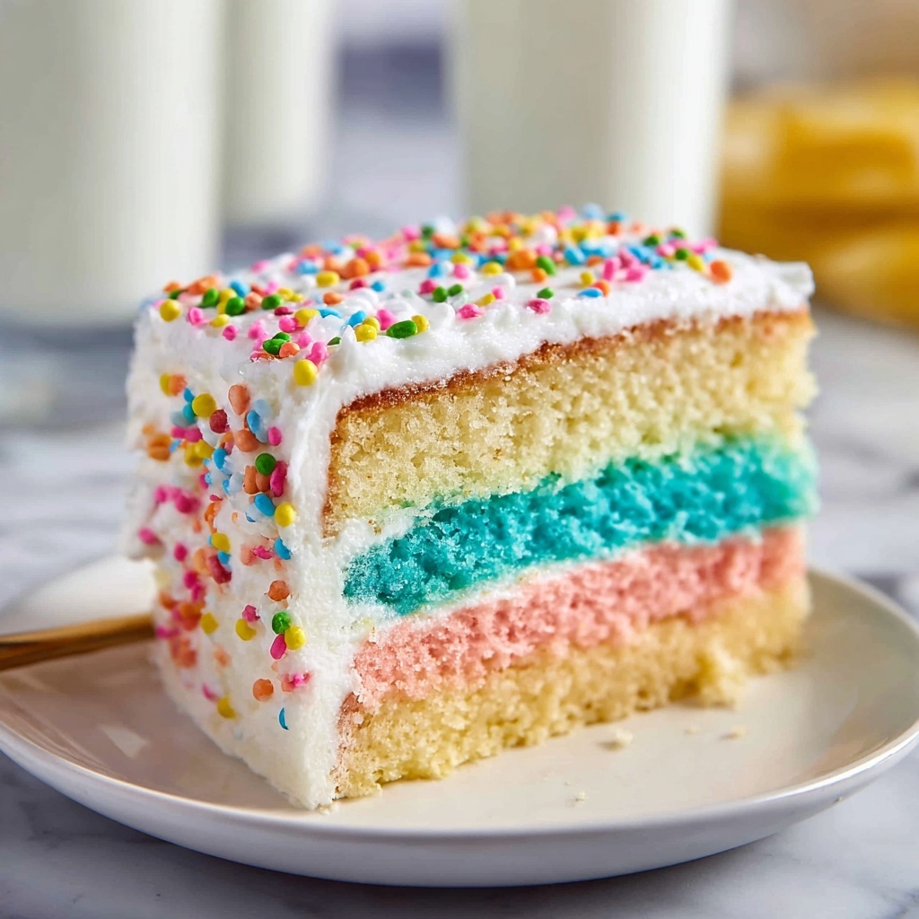 Easy Pastel Easter Cake Recipe - Recipe Image