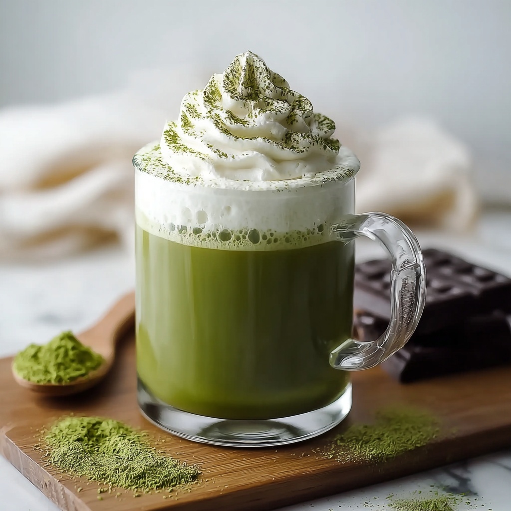 Matcha White Hot Chocolate Recipe - Recipe Image
