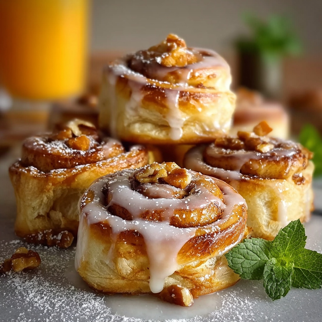Peachy Cinnamon Rolls Recipe - Recipe Image