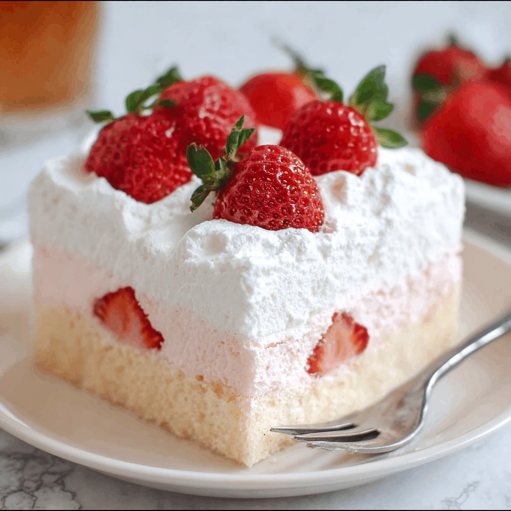 Strawberry Cloud Cake Recipe - Recipe Image