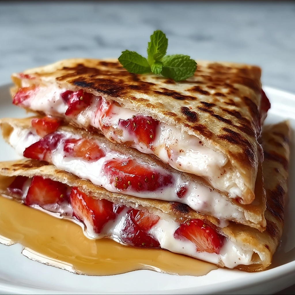 Strawberry Cheesecake Quesadillas Recipe - Recipe Image