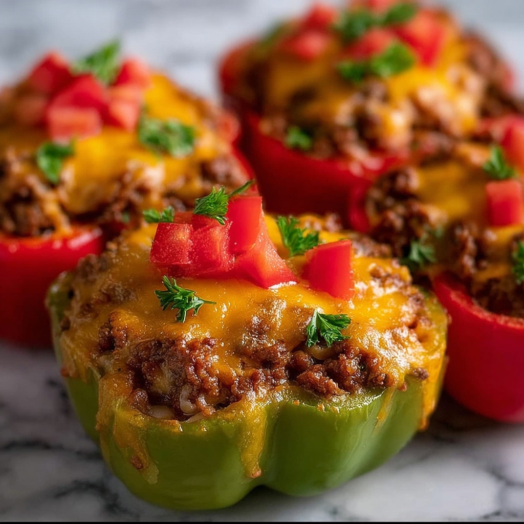 Taco Stuffed Bell Peppers Recipe - Recipe Image