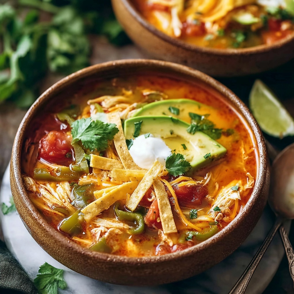 The Best Poblano Chicken Tortilla Soup From Scratch Recipe - Recipe Image