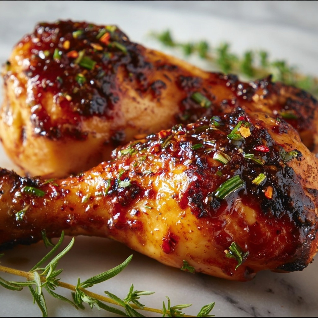 Air Fryer Chicken Legs with Spicy Brown Sugar Rub Recipe - Recipe Image