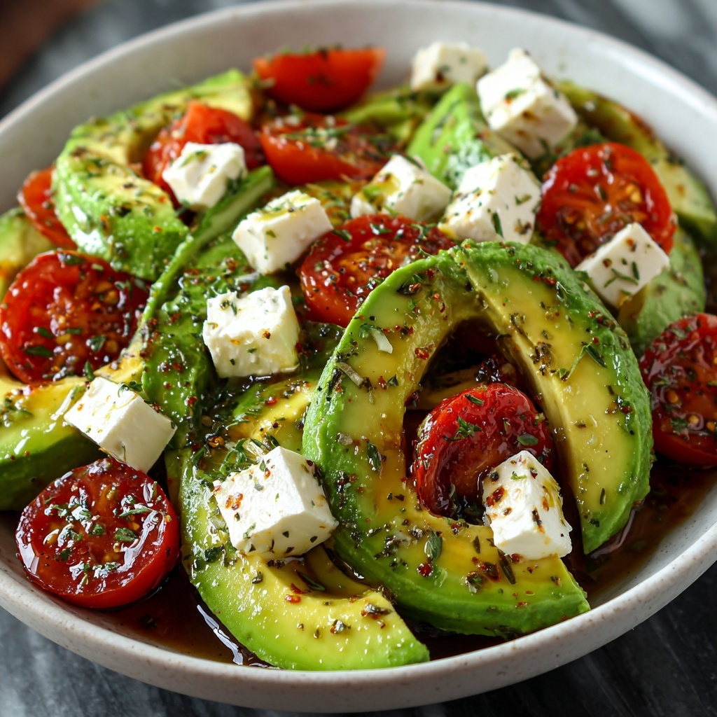 Greek Avocado Salad with Feta Recipe - Recipe Image