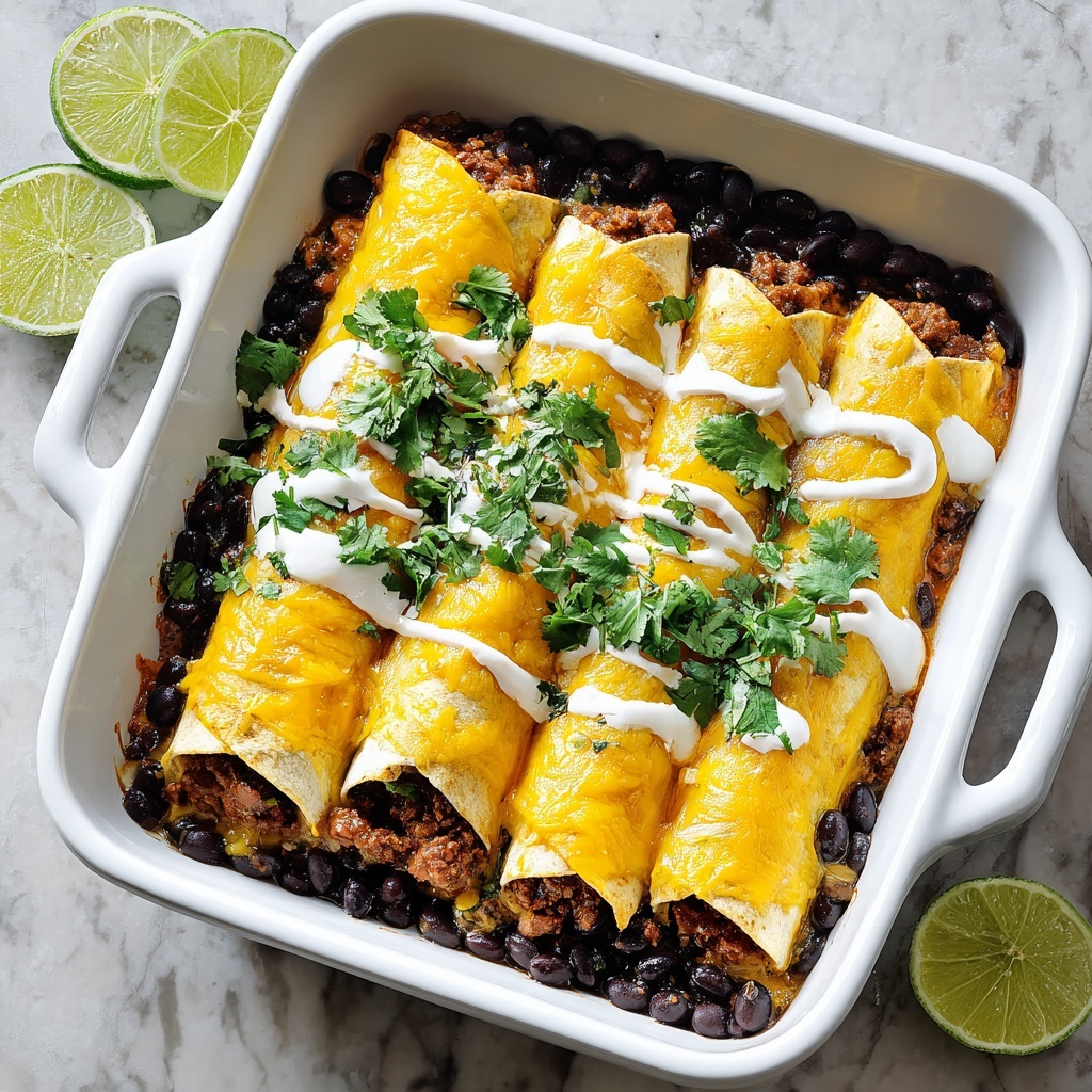 Veggie Black Bean Enchiladas Recipe - Recipe Image